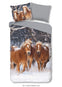 Good Morning kinderdekbedovertrek pony's - flanel