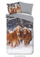 Good Morning kinderdekbedovertrek pony's - flanel