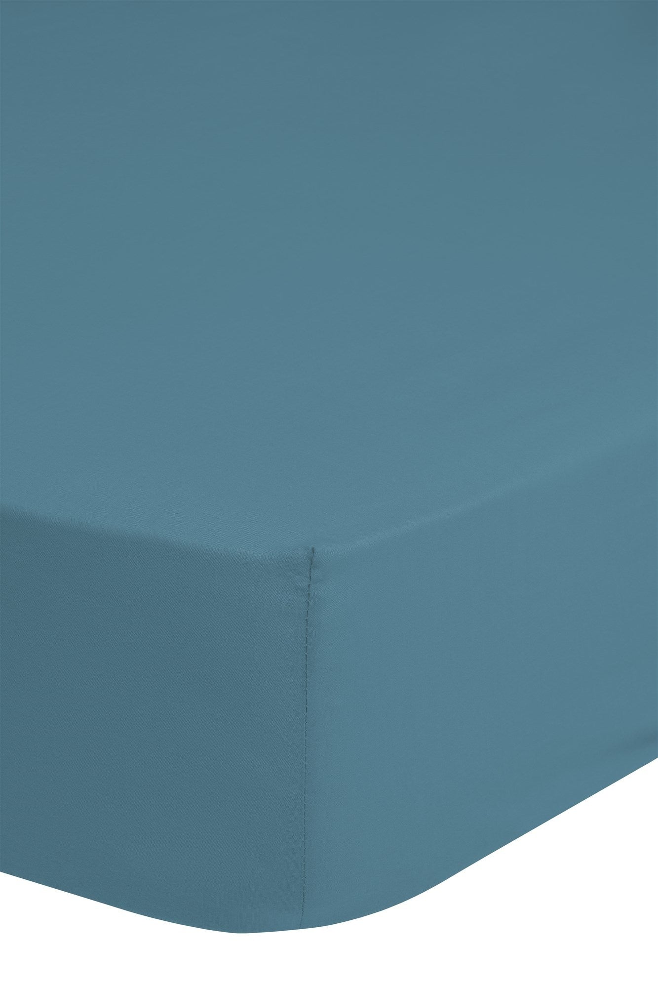 Hoeslaken - katoen  - adria  blauw