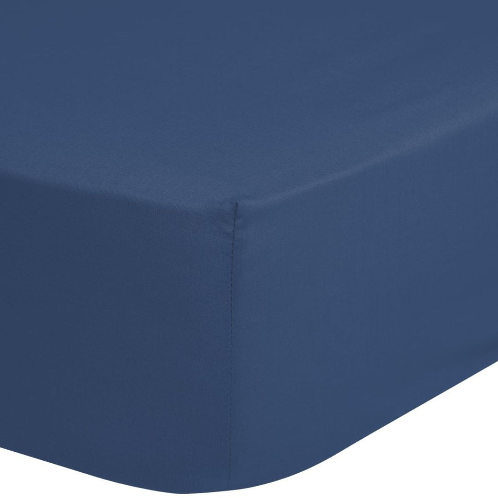 Decoware hoeslaken - katoen  - denim blauw