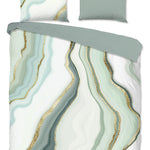 Good morning dekbedovertrek Quincy Sage - groen - katoen