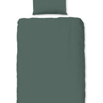 Good morning dekbedovertrek uni - olijfgroen - Katoen