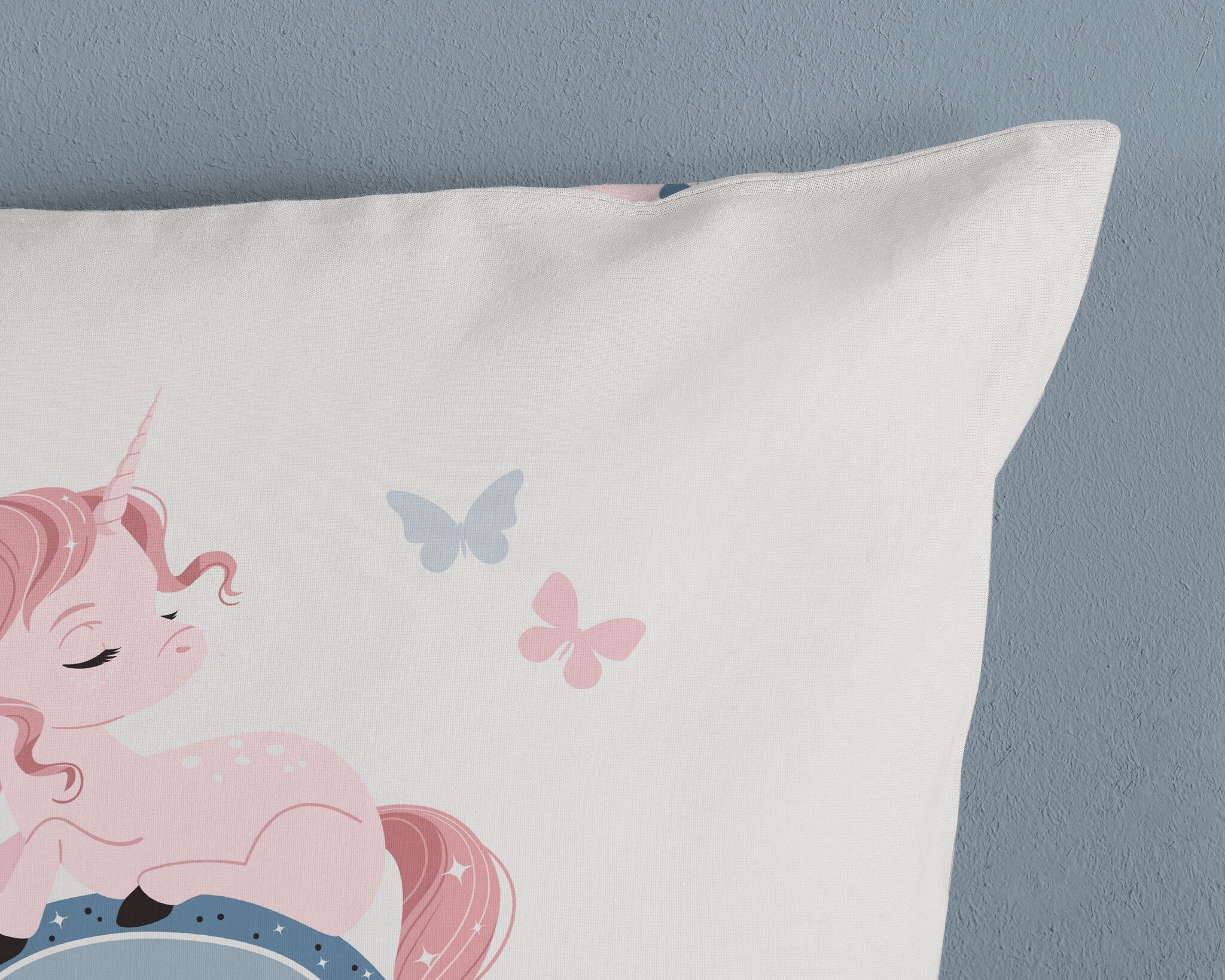 Good morning dekbedovertrek Fiby White - eenpersoons (140x220 + 60x70 cm)