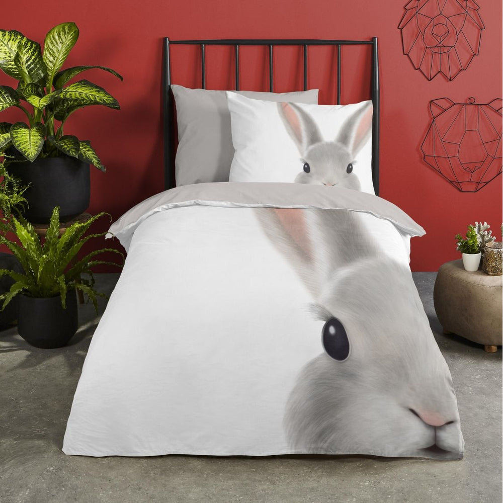 Good Morning dekbedovertrek Roger konijn - katoen - eenpersoons