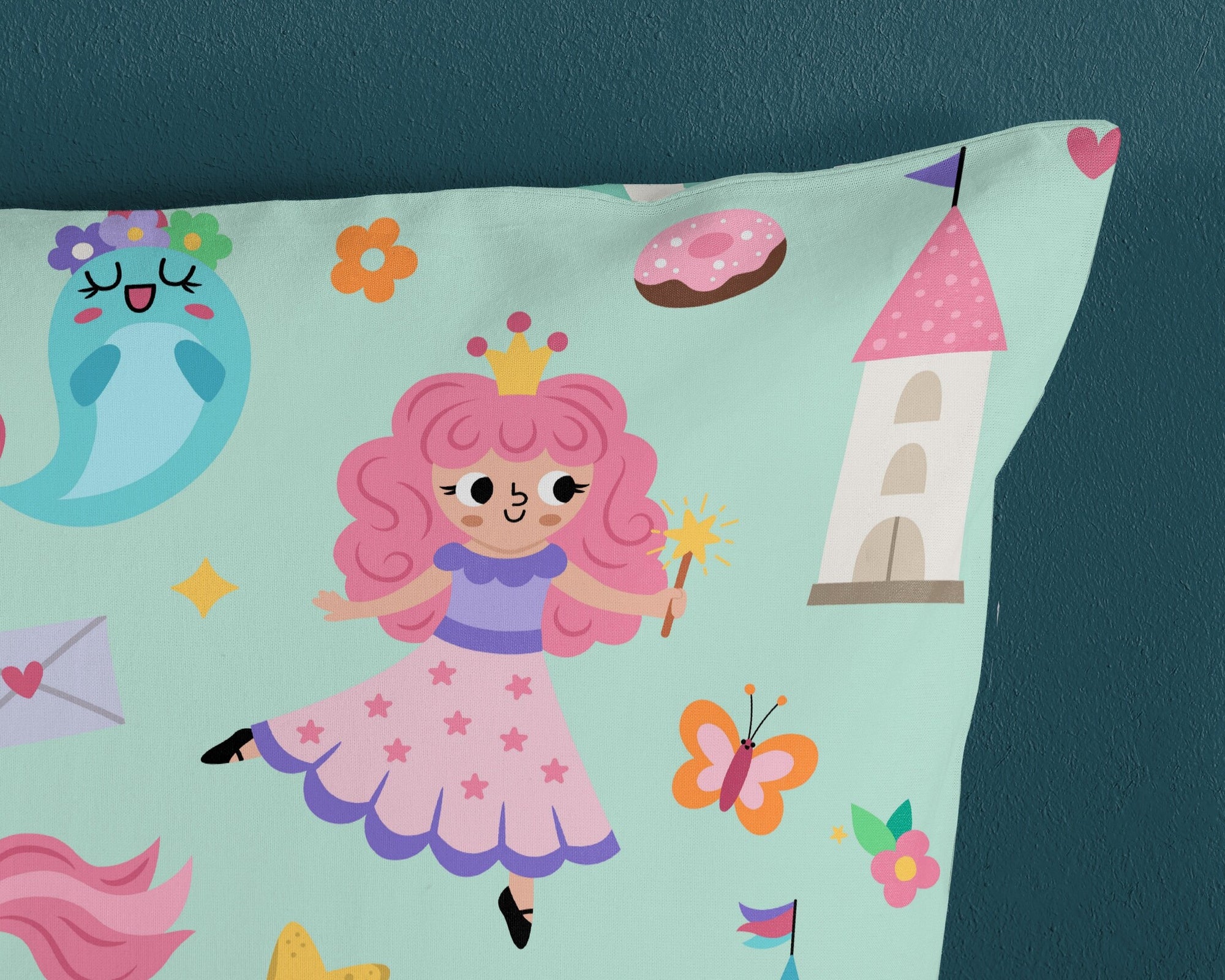 Katoen kinderdekbedovertrek Magic - 1-persoons (140x220 + 60x70 cm)