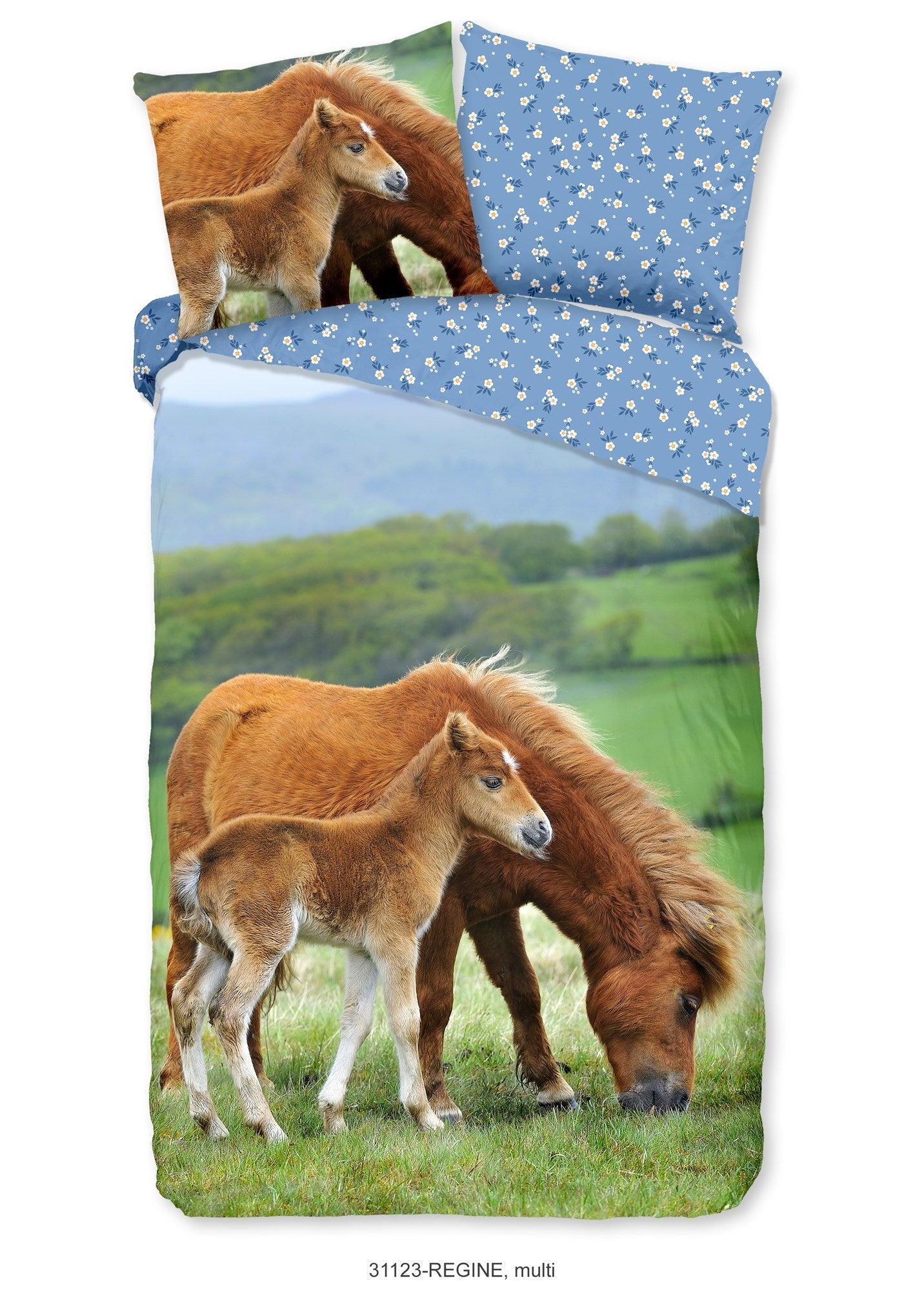 Kinderdekbedovertrek Regine - Katoen - 1-persoons (140x220 + 60x70 cm)