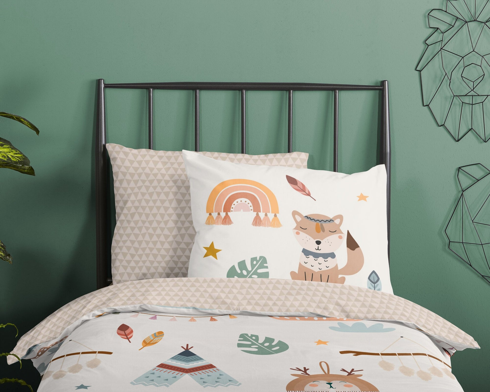 Kinderdekbedovertrek Remi - Katoen - 1-persoons (140x220 + 60x70 cm)