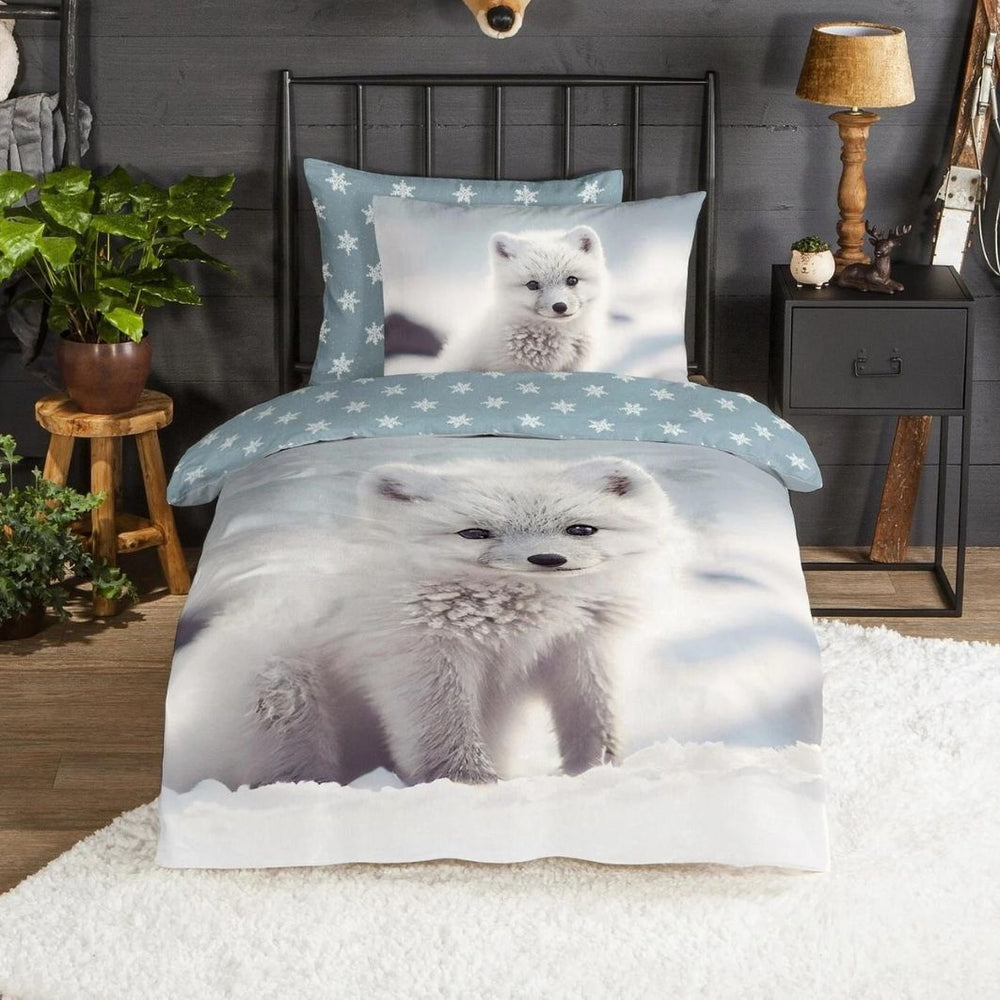 Good Morning dekbedovertrek Toss - flanel - eenpersoons