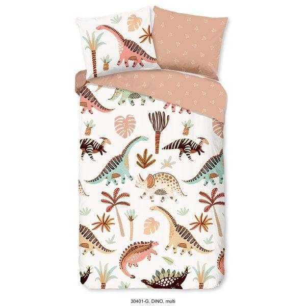 Good Morning dekbedovertrek Dino - katoen - ledikant