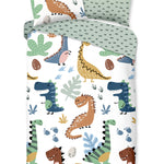Ledikant dekbedovertrek Dino - katoen - 100x135 + 40x60 cm