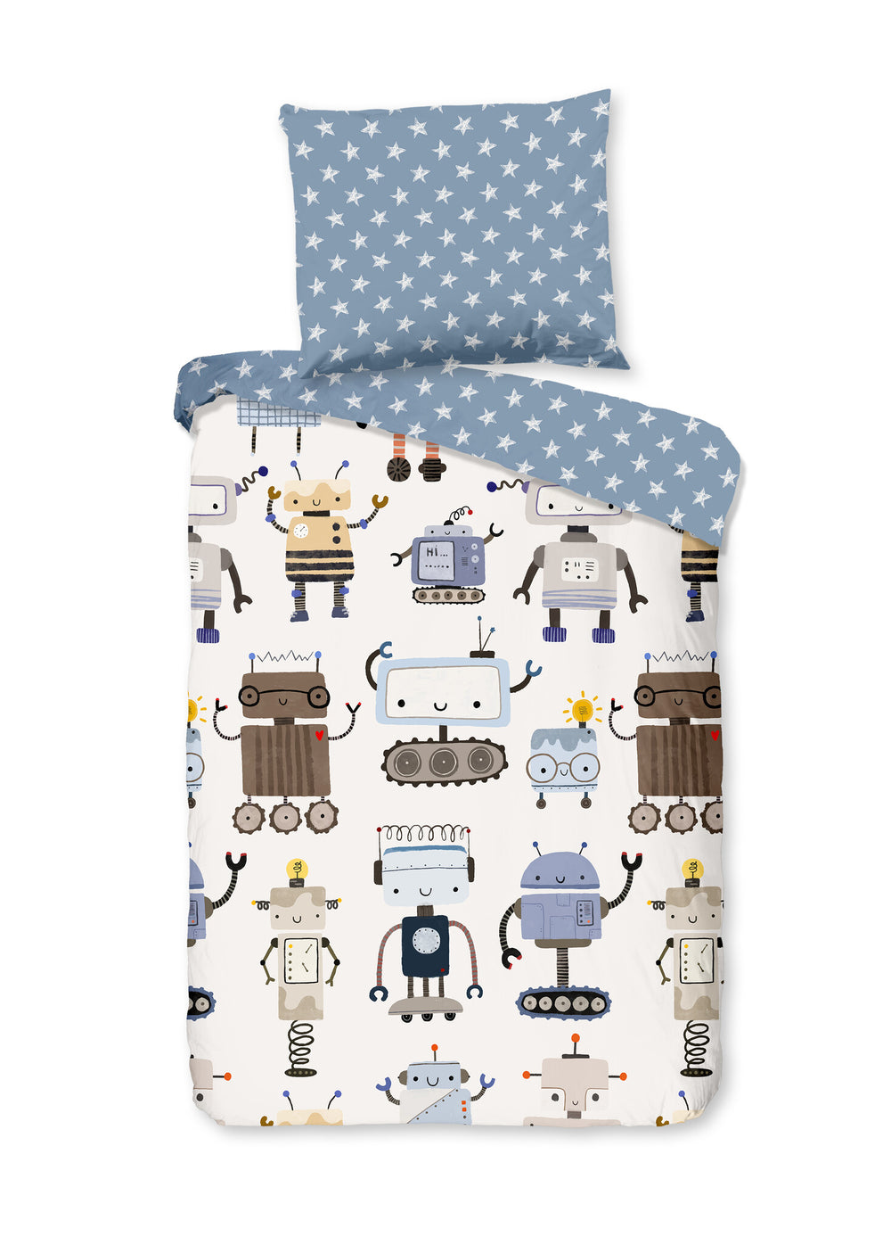 Good Morning ledikant dekbedovertrek Robo - katoen - 100x135 + 40x60 cm