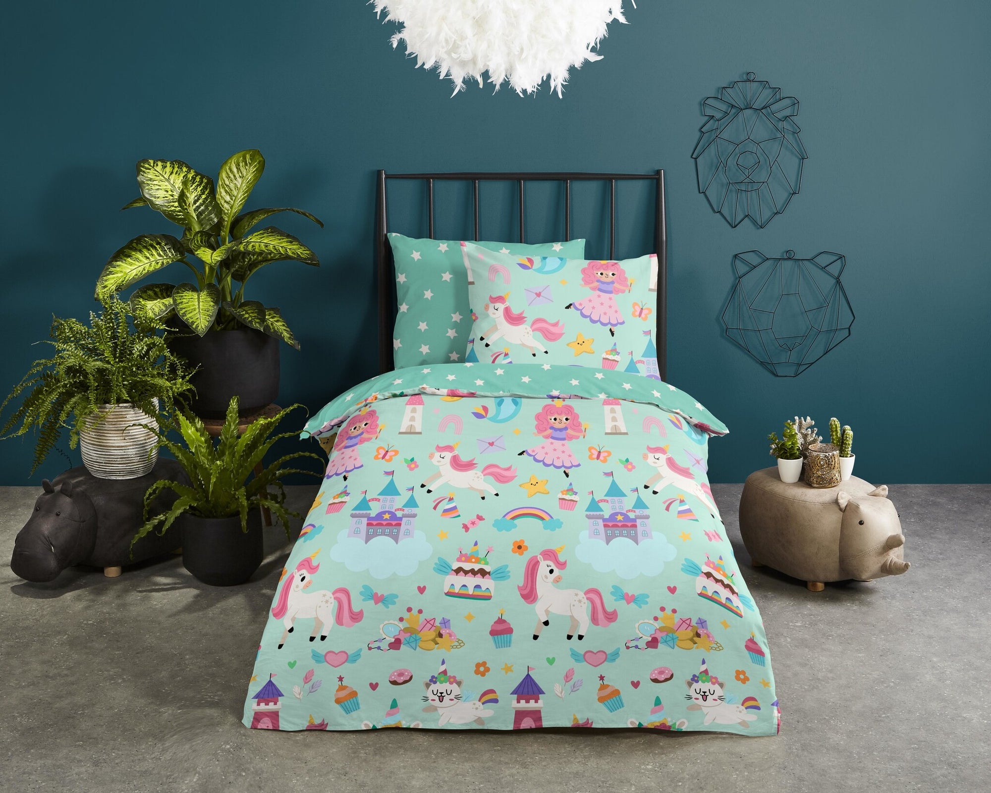 Peuter dekbedovertrek Magic - katoen - juniorbed (120x150 + 60x70 cm)