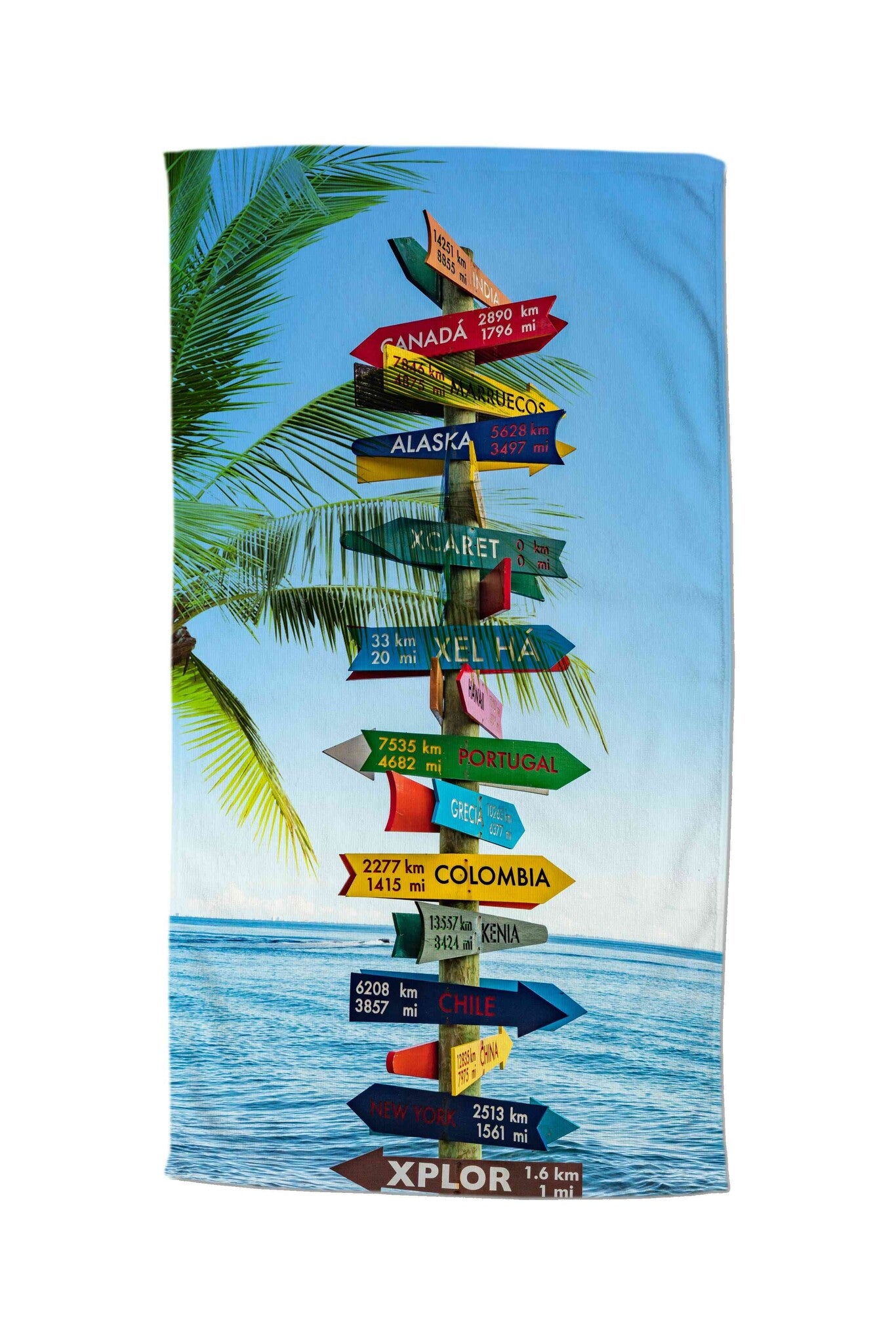 Strandlaken Beach Sign - handdoek 100x180 cm