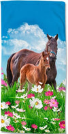 Strandlaken Horses - handdoek 75x150 cm