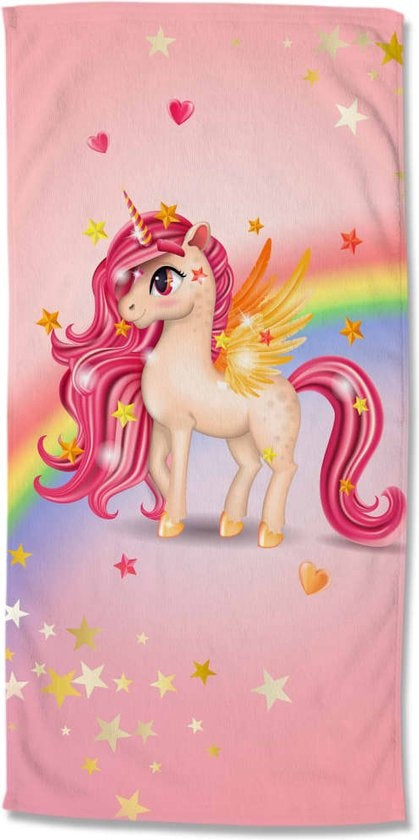 Strandlaken Little Unicorn - handdoek 75x150 cm