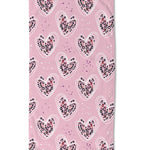 Strandlaken Pink Heart - handdoek 75x150 cm