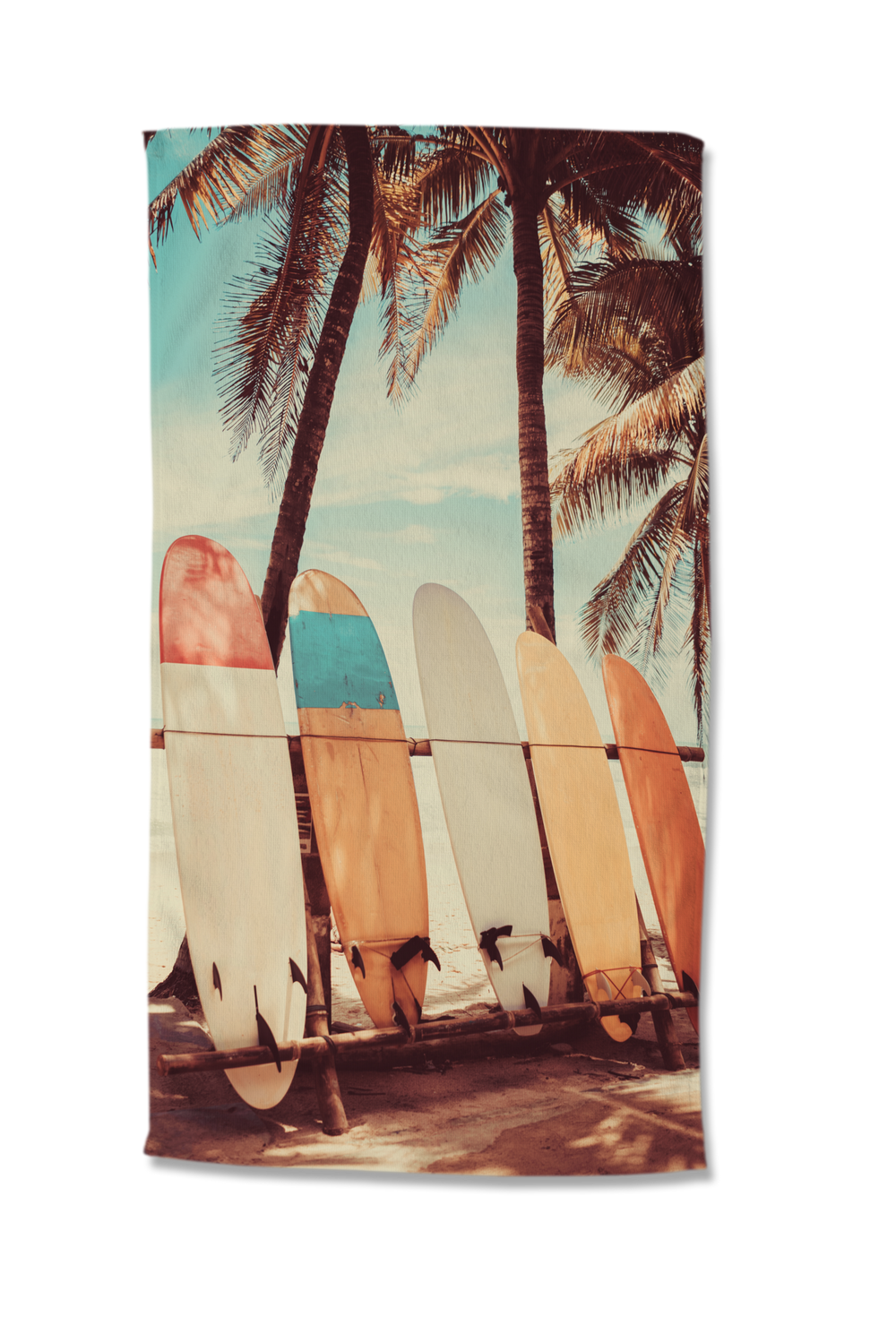 Strandlaken Vintage surf - handdoek 100x180 cm
