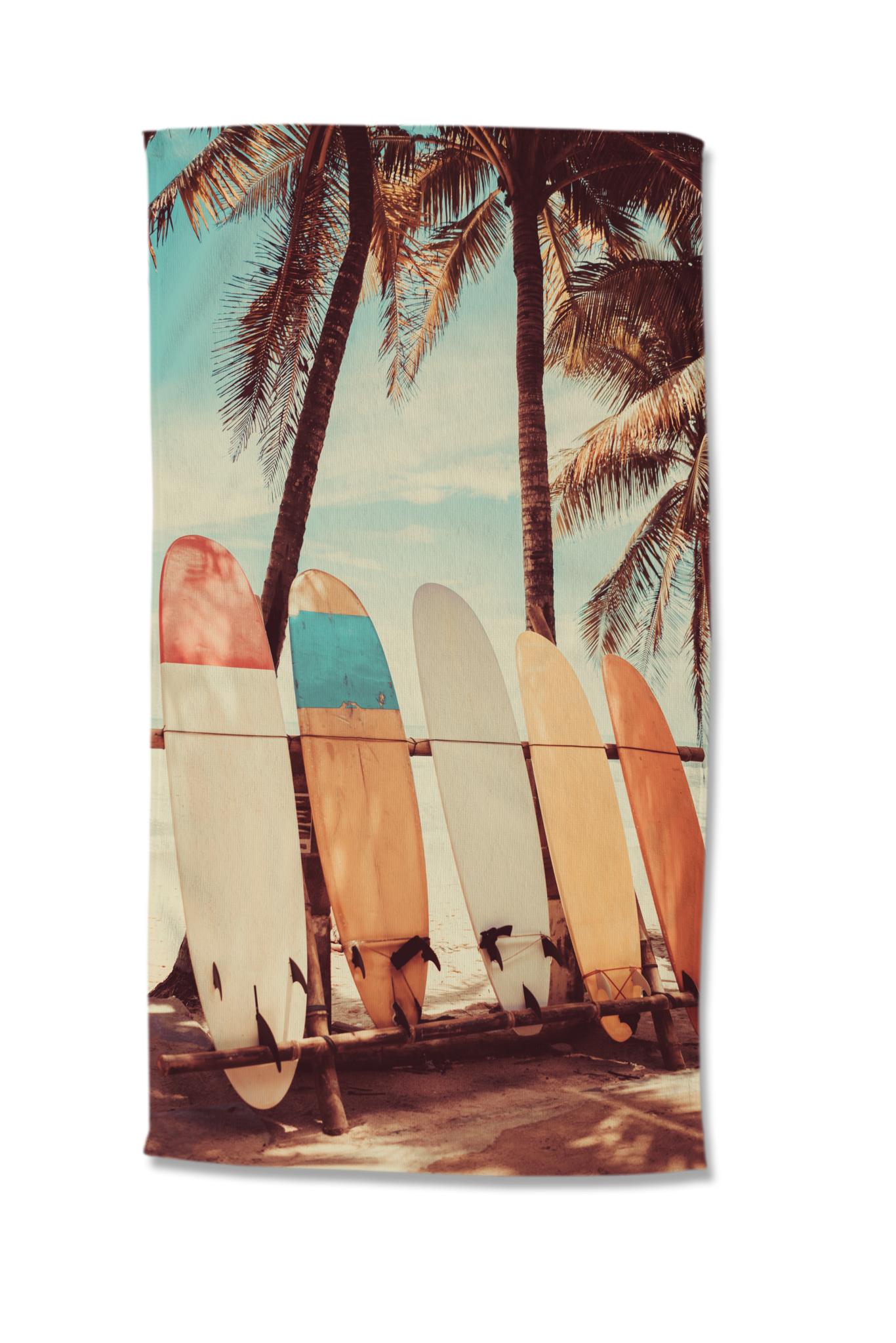 Strandlaken Vintage surf - handdoek 100x180 cm