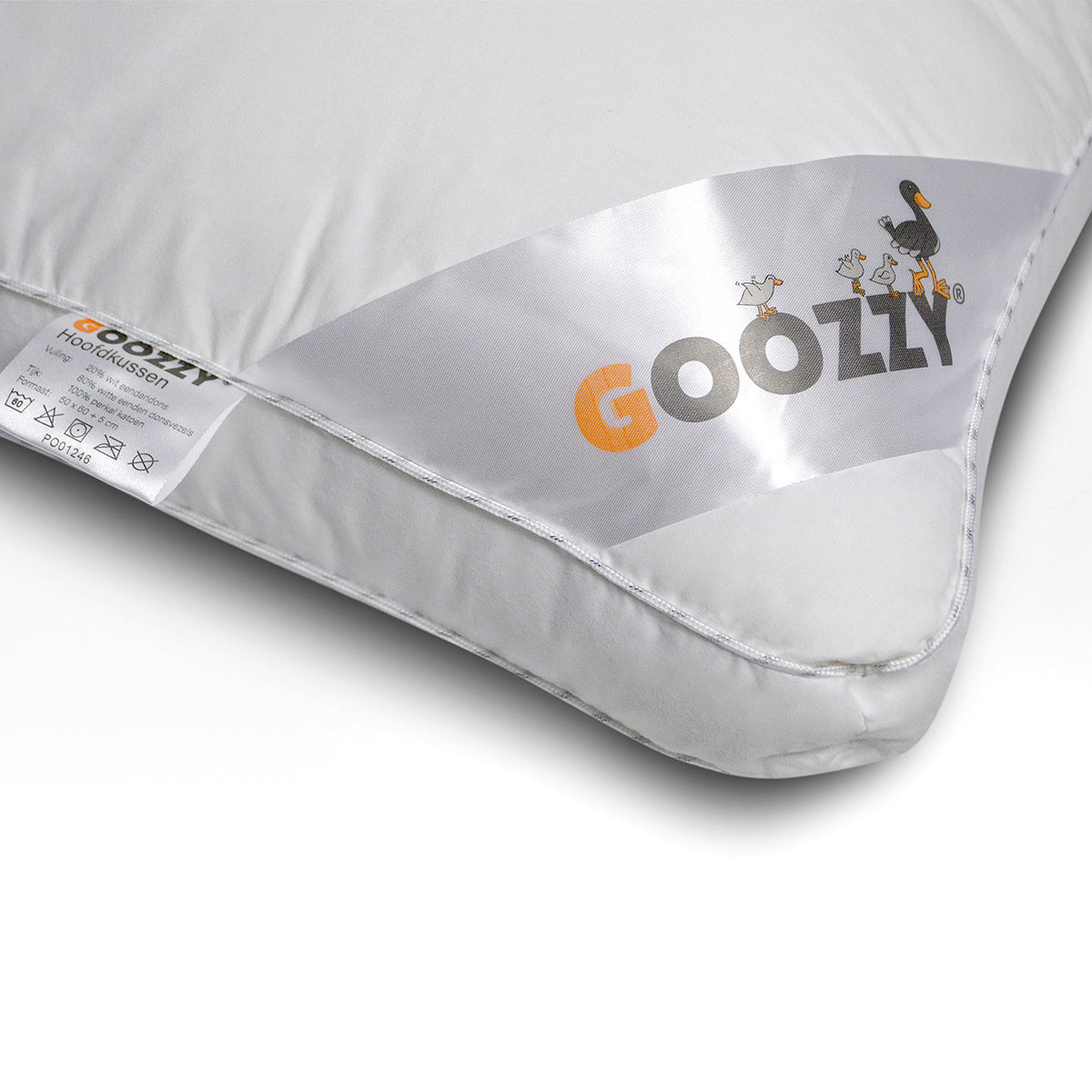 Goozzy hoofdkussen - 50x60x5 cm - eenden dons