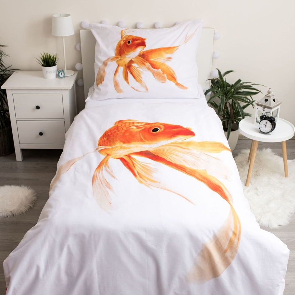 Dekbedovertrek Goudvis - katoen - eenpersoons