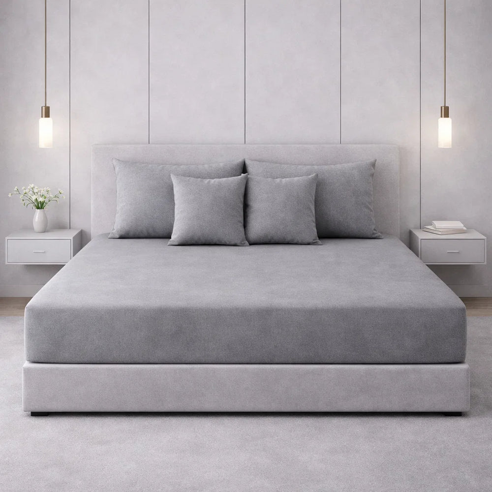 Decoware hoeslaken - Jersey - Grijs