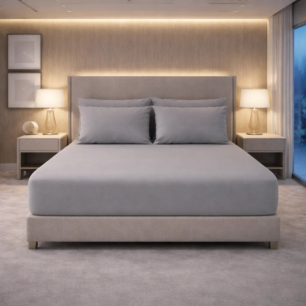 Decoware hoeslaken - Katoen  - Grijs