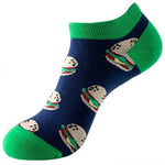 Hamburger sneakersokken  (Per paar)
