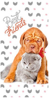 Strandlaken Best Friends - katoen - handdoek 70x140 cm