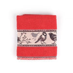 Handdoek Vogels rood