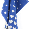Handdoek Hartjes - Koningsblauw