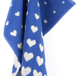Handdoek Hartjes - Koningsblauw
