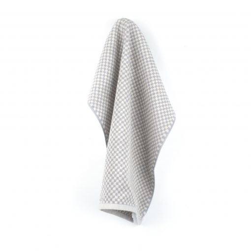 Handdoek Small Check Grijs