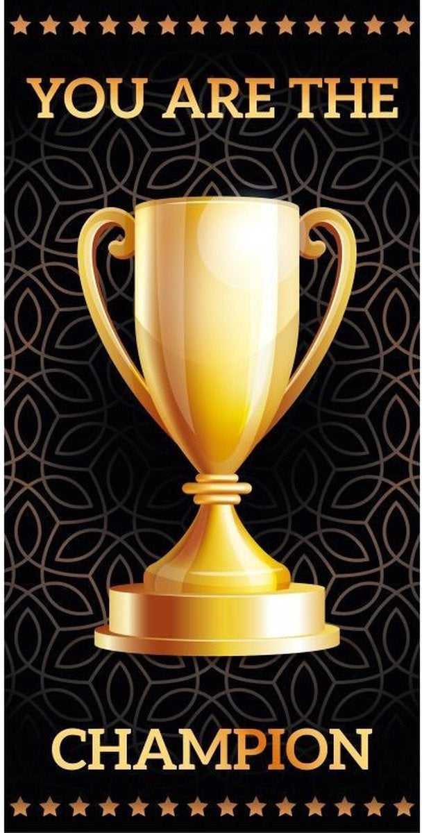 Strandlaken You are the Champion - katoen - handdoek 70x140 cm