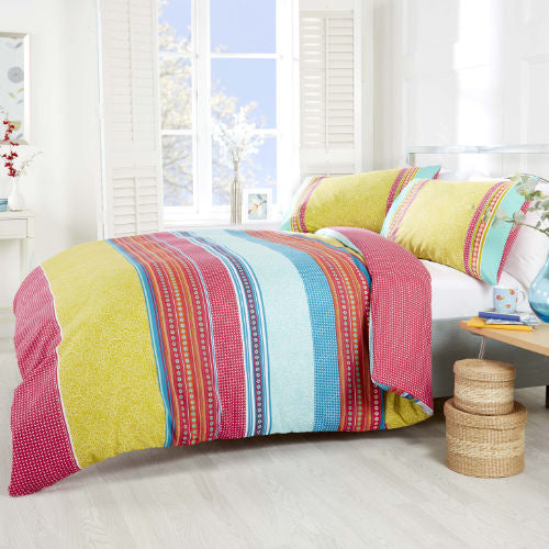 Dekbedovertrek Havana multi - Polykatoen - Lits-jumeaux (230x220 + 2st 50x75cm)
