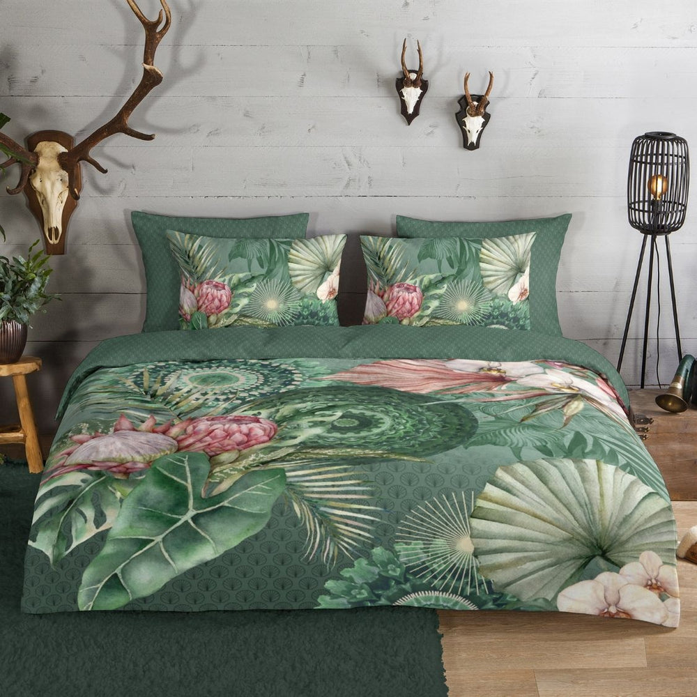 HiP dekbedovertrek Egor - groen - flanel