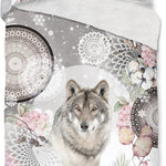 HiP dekbedovertrek Isaci wolf - flanel