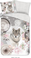 HiP dekbedovertrek Isaci wolf - flanel