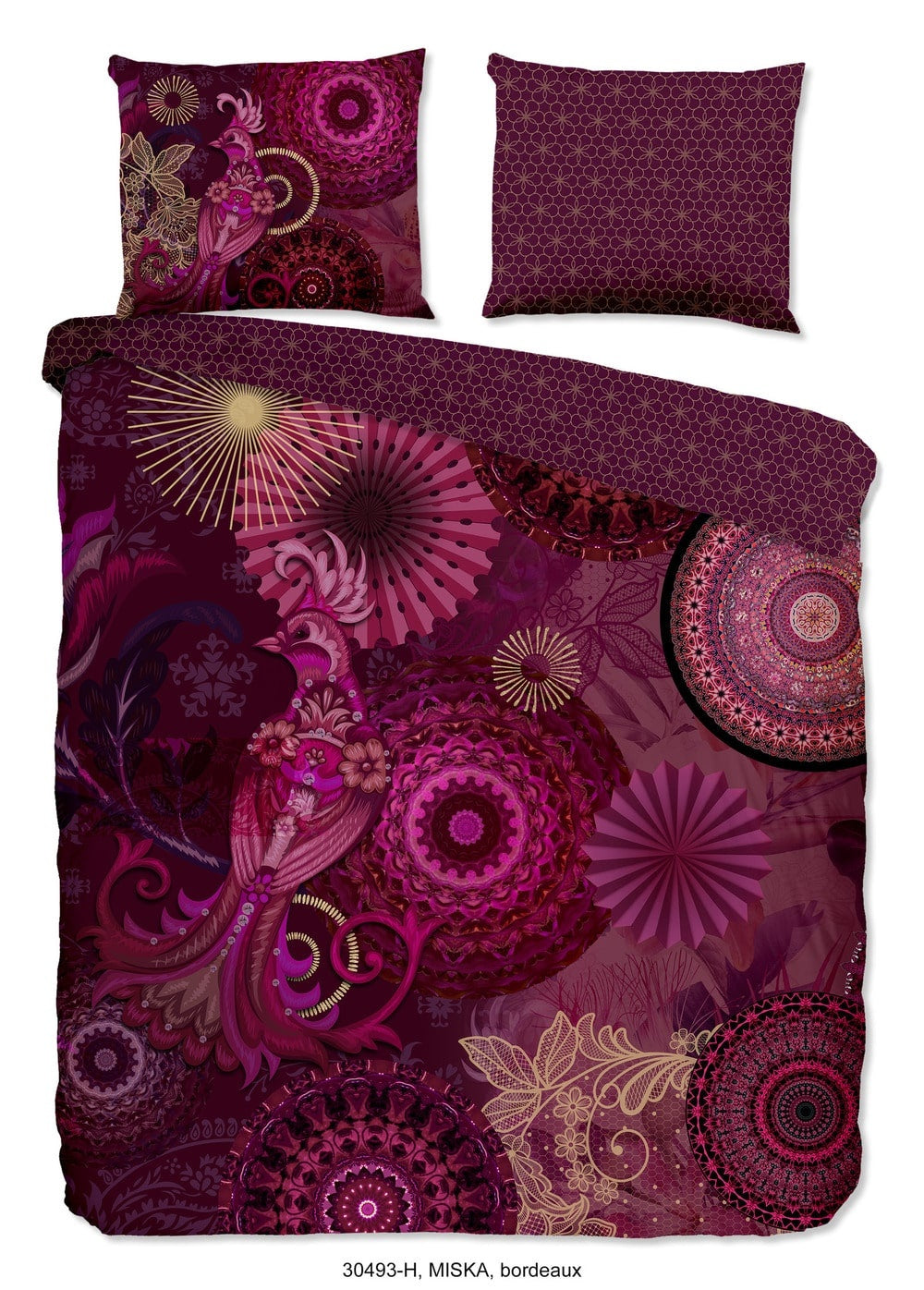 HiP dekbedovertrek Miska - Katoensatijn - Lits-jumeaux (240x220 + 2st 60x70cm)