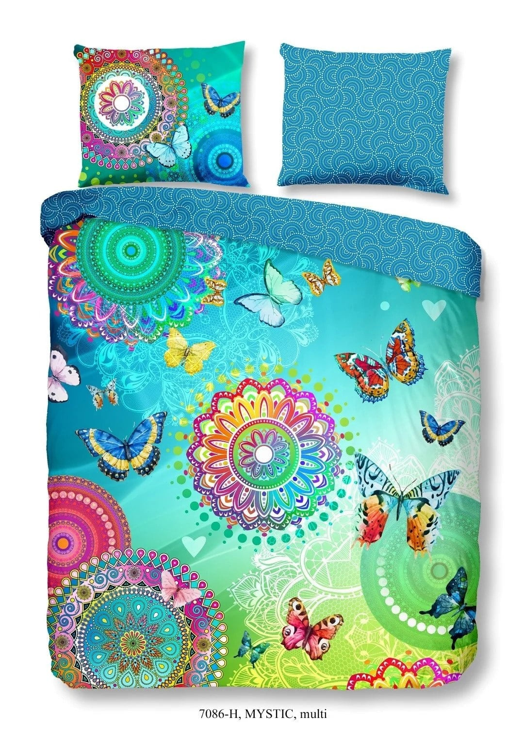 HiP dekbedovertrek Mystic - Katoensatijn - lits-jumeaux (240x220 + 2st. 60x70 cm)