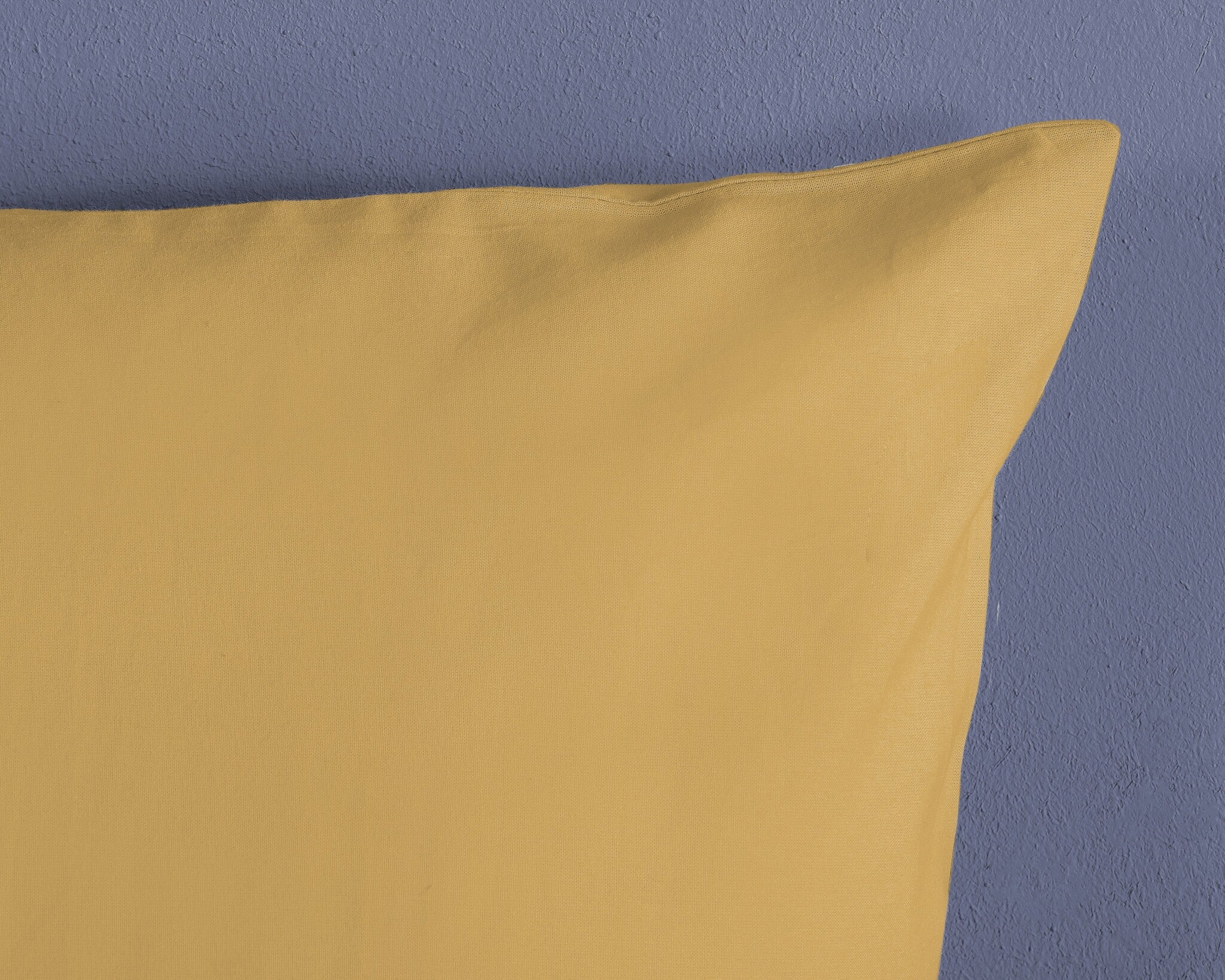 HiP dekbedovertrek uni - oker geel - Katoensatijn - 1-persoons (140x220 + 60x70cm)