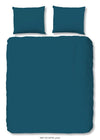 HIP dekbedovertrek uni - petrol - katoensatijn