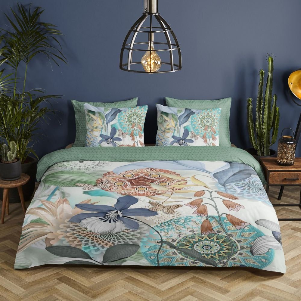 HiP dekbedovertrek Zephir - groen - Katoensatijn