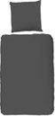 HIP dekbedovertrek uni - Katoensatijn - Antraciet