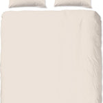 HiP dekbedovertrek Uni - Licht Zand - Katoen Satijn