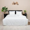 B-keus Teddy fleece dekbedovertrek - wit - 2 kanten teddy - 240x220 + 2st 60x70cm