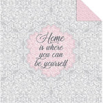 Bedsprei Home is where you can be yourself  - 170x210 cm