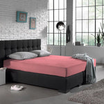 Hoeslaken - enkel jersey 135gr - roze