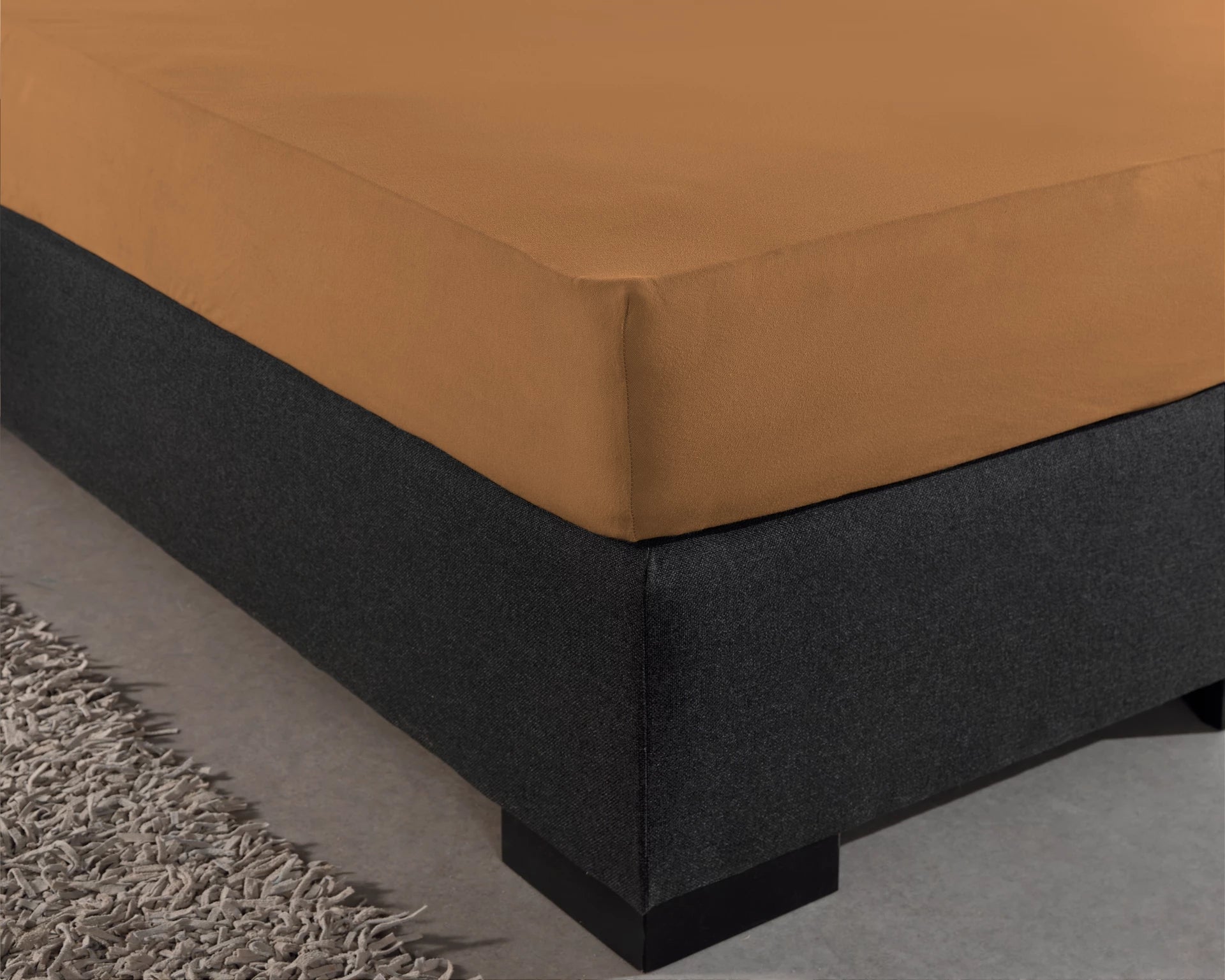 Hoeslaken - enkel jersey 135gr - taupe