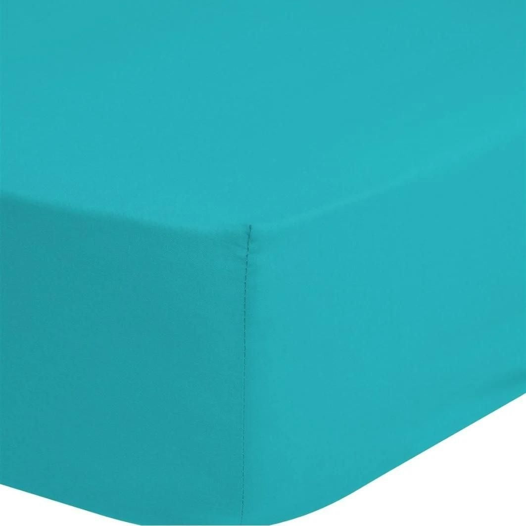 Hoeslaken - jersey - aqua blauw