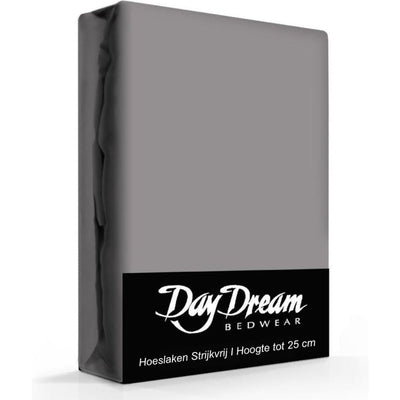 Hoeslaken - katoen - Antraciet